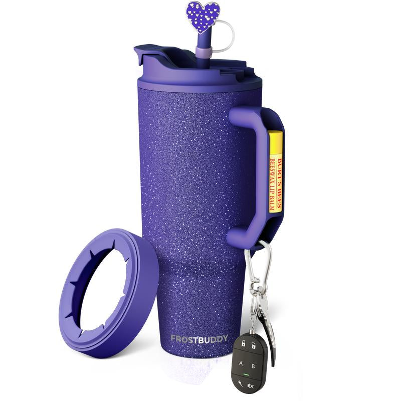 New Thicc Buddy 50Oz Leak Proof Double Wall Vacuum Sealed Tumbler with Handle Fits Lip Balm & Keys Drinkware Flasks Lid Insulated Mug for 12+ Hours Cold & 8+ Hours Hot