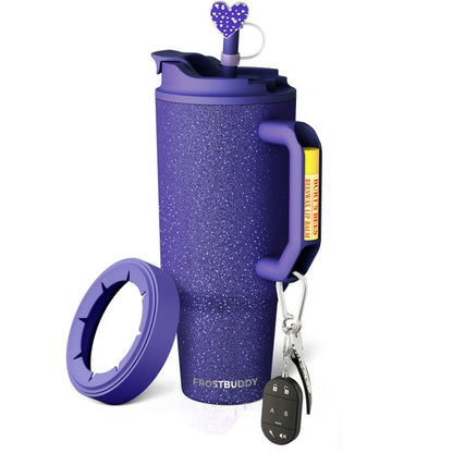 New Thicc Buddy 50Oz Leak Proof Double Wall Vacuum Sealed Tumbler with Handle Fits Lip Balm & Keys Drinkware Flasks Lid Insulated Mug for 12+ Hours Cold & 8+ Hours Hot