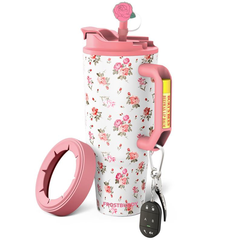 New Thicc Buddy 50Oz Leak Proof Double Wall Vacuum Sealed Tumbler with Handle Fits Lip Balm & Keys Drinkware Flasks Lid Insulated Mug for 12+ Hours Cold & 8+ Hours Hot