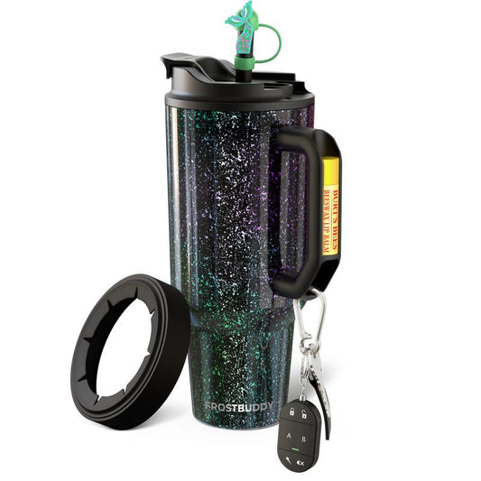 New Thicc Buddy 50Oz Leak Proof Double Wall Vacuum Sealed Tumbler with Handle Fits Lip Balm & Keys Drinkware Flasks Lid Insulated Mug for 12+ Hours Cold & 8+ Hours Hot