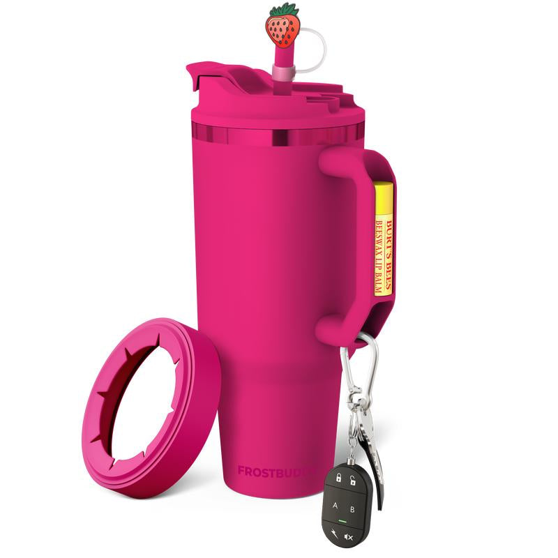 New Thicc Buddy 50Oz Leak Proof Double Wall Vacuum Sealed Tumbler with Handle Fits Lip Balm & Keys Drinkware Flasks Lid Insulated Mug for 12+ Hours Cold & 8+ Hours Hot