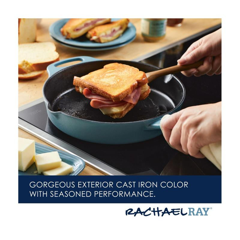 Rachael Ray NITRO Cast Iron Skillet 10-In
